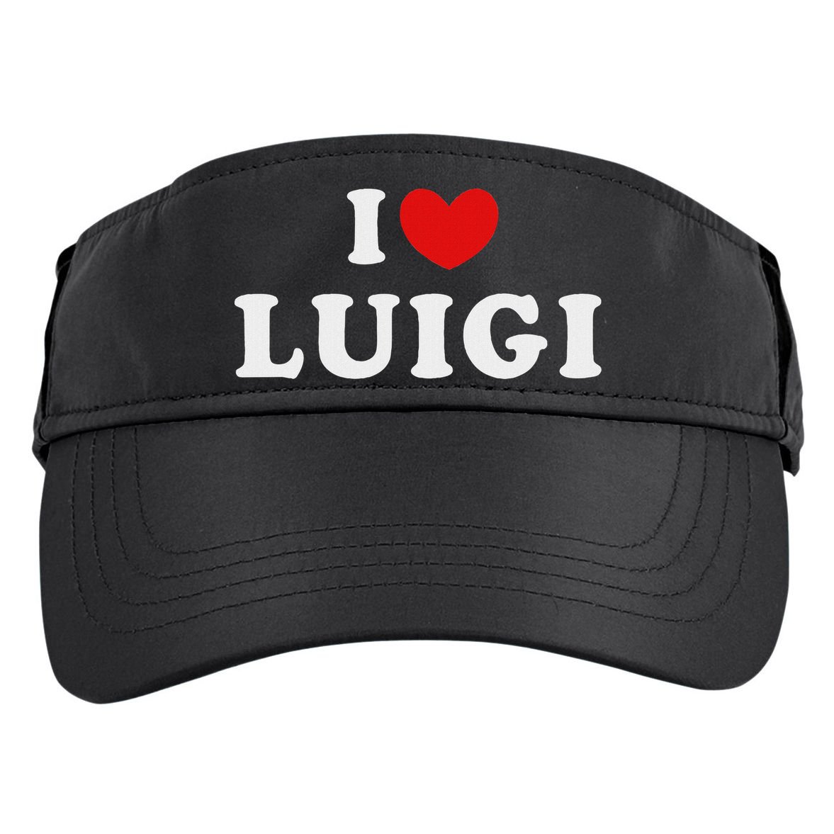 I Love Luigi, I Heart Luigi Adult Drive Performance Visor