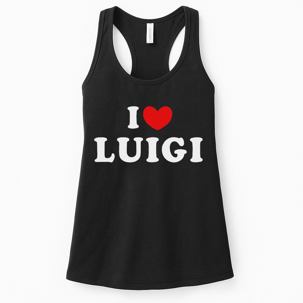 I Love Luigi, I Heart Luigi Womens Tank Top
