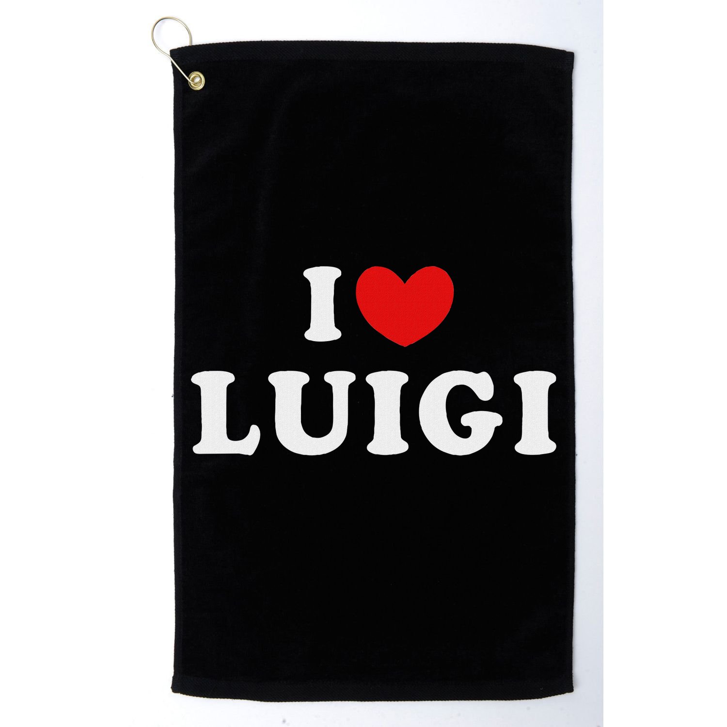 I Love Luigi, I Heart Luigi Golf Towel