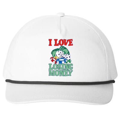 I Love Losing Money - Premium Snapback Five-Panel Rope Hat