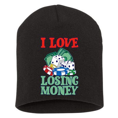 I Love Losing Money - Premium Short Acrylic Beanie