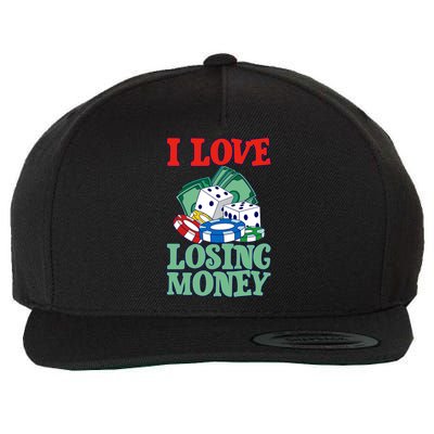 I Love Losing Money - Premium Wool Snapback Cap