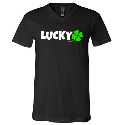 Irish Luck Lucky Clover Leaf Saint Irish Pats St PatrickS Day V-Neck T-Shirt