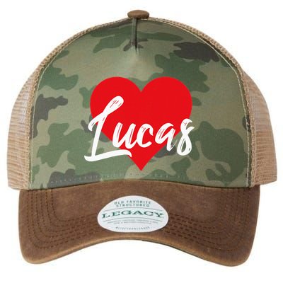 I Love Lucas First Name Legacy Tie Dye Trucker Hat