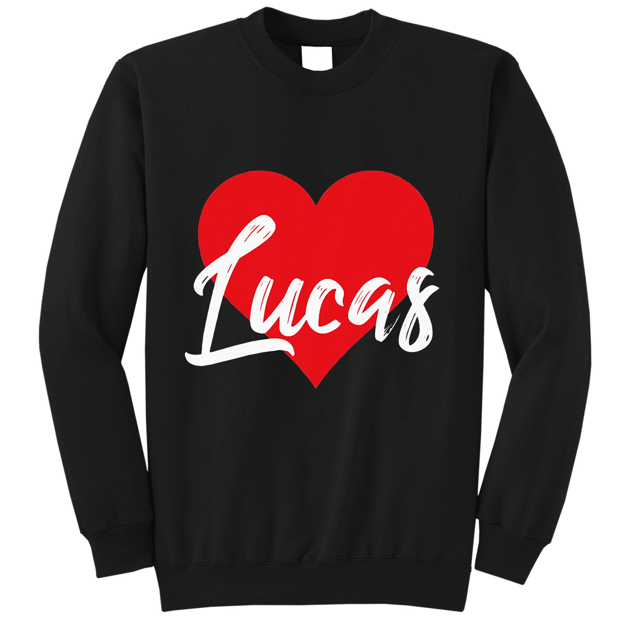 I Love Lucas First Name Sweatshirt