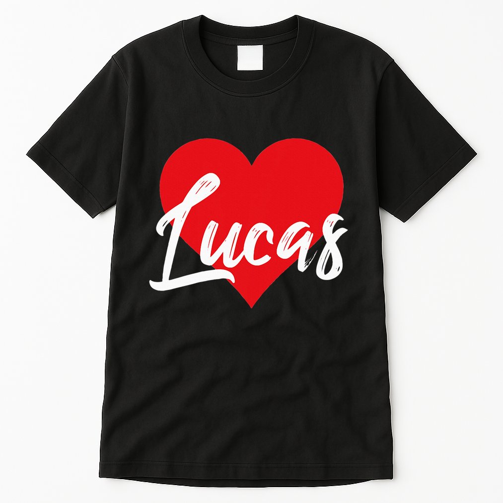 I Love Lucas First Name Tall T-Shirt