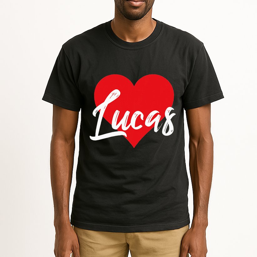 I Love Lucas First Name Tall T-Shirt