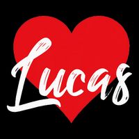 I Love Lucas First Name Magnet