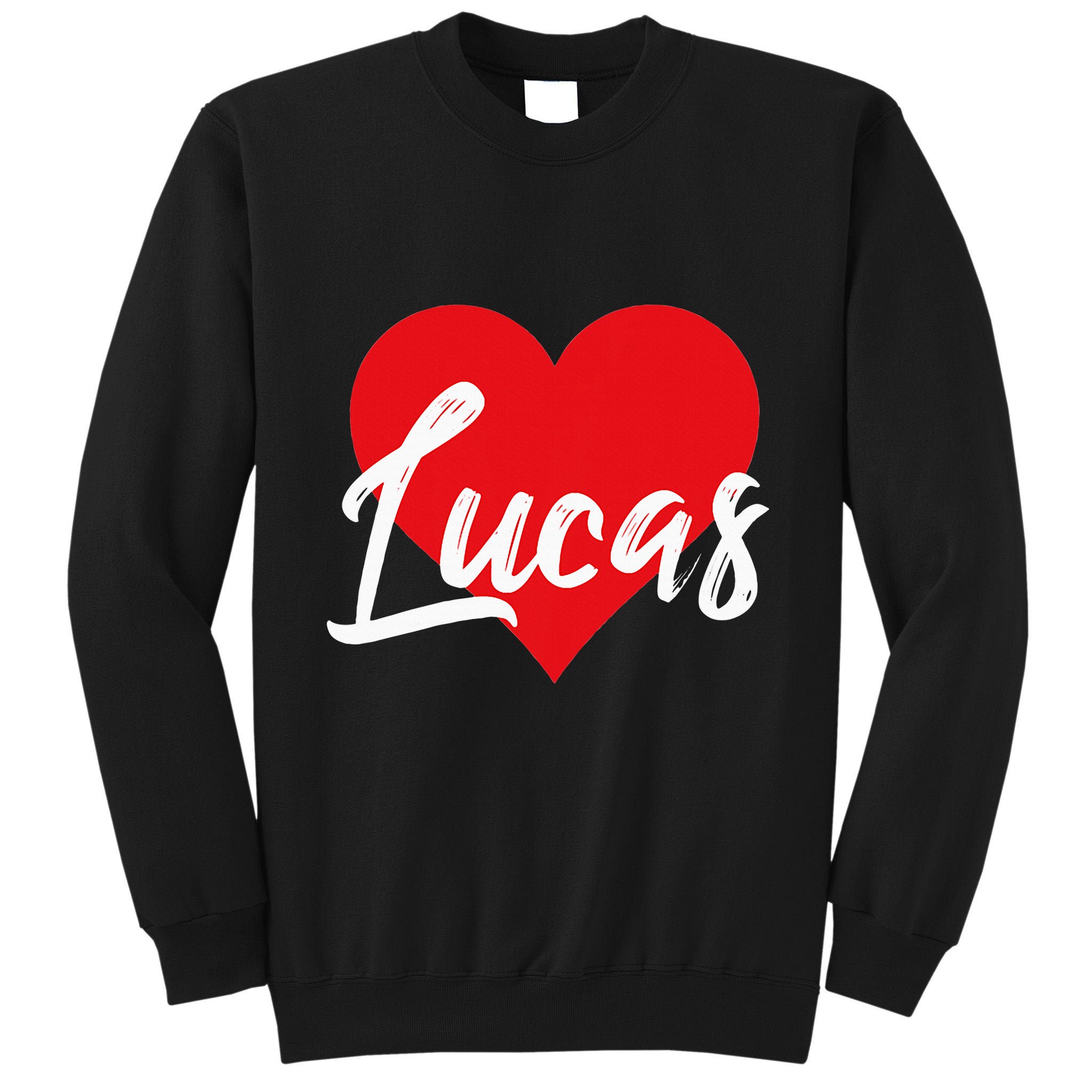 I Love Lucas First Name Tall Sweatshirt