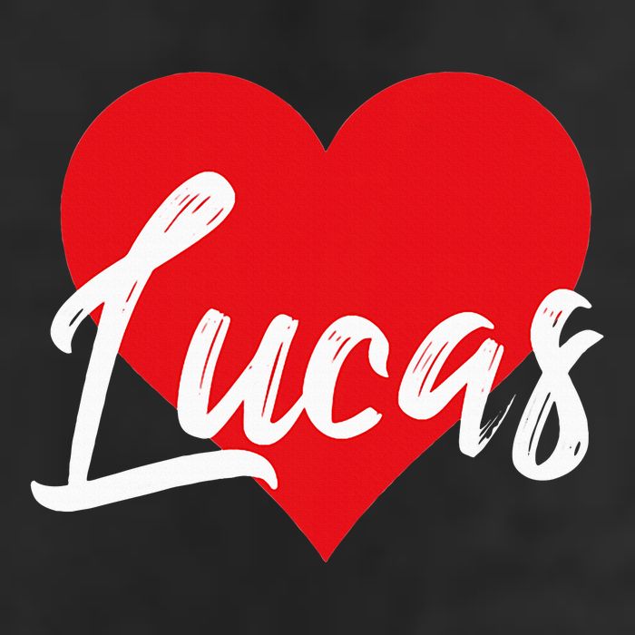 I Love Lucas First Name Golf Towel