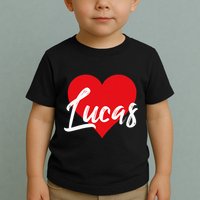 I Love Lucas First Name Toddler T-Shirt
