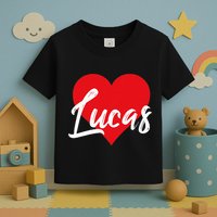I Love Lucas First Name Toddler T-Shirt