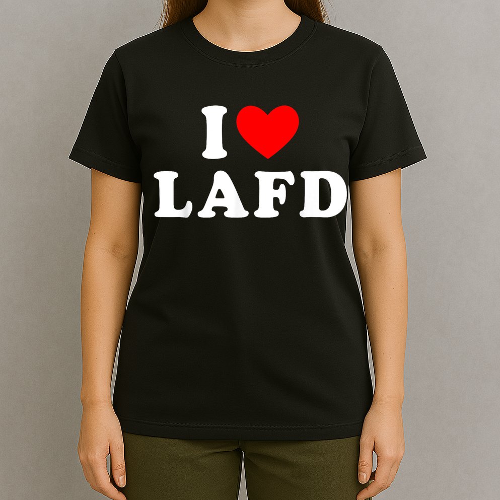 I Love Lafd Funny I Heart Lafd T-Shirt