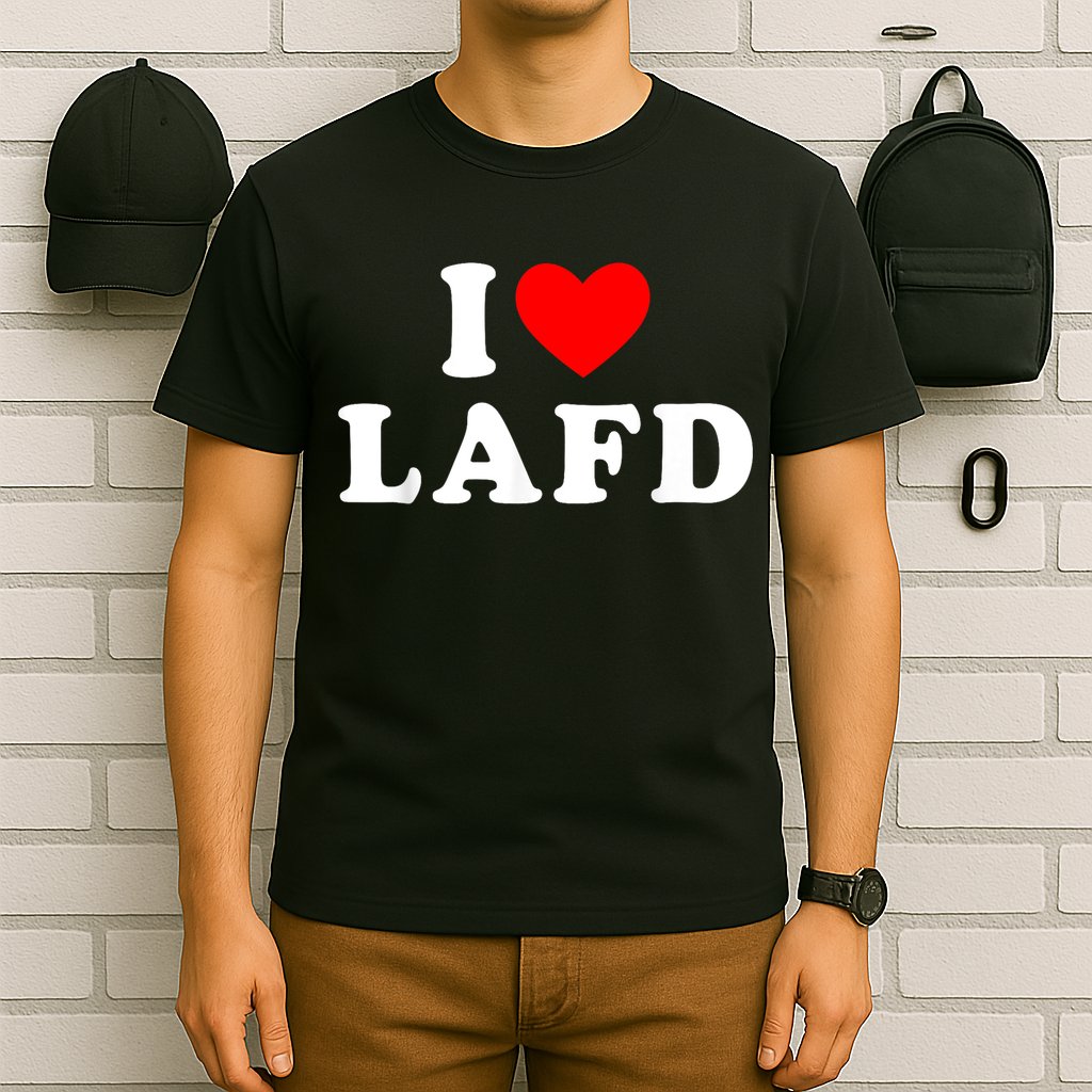 I Love Lafd Funny I Heart Lafd T-Shirt