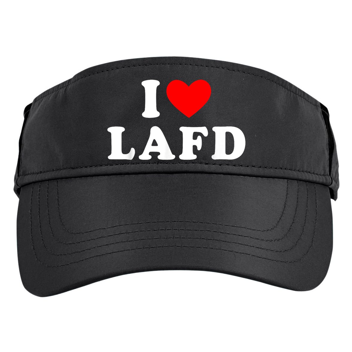 I Love Lafd Funny I Heart Lafd Adult Drive Performance Visor