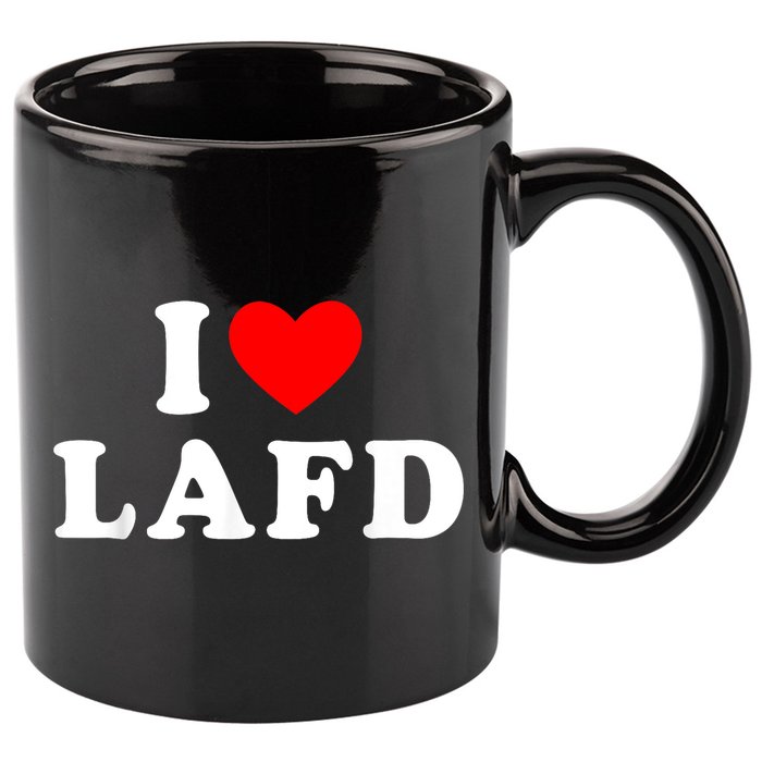 I Love Lafd Funny I Heart Lafd 11oz C Handle Ceramic Mug