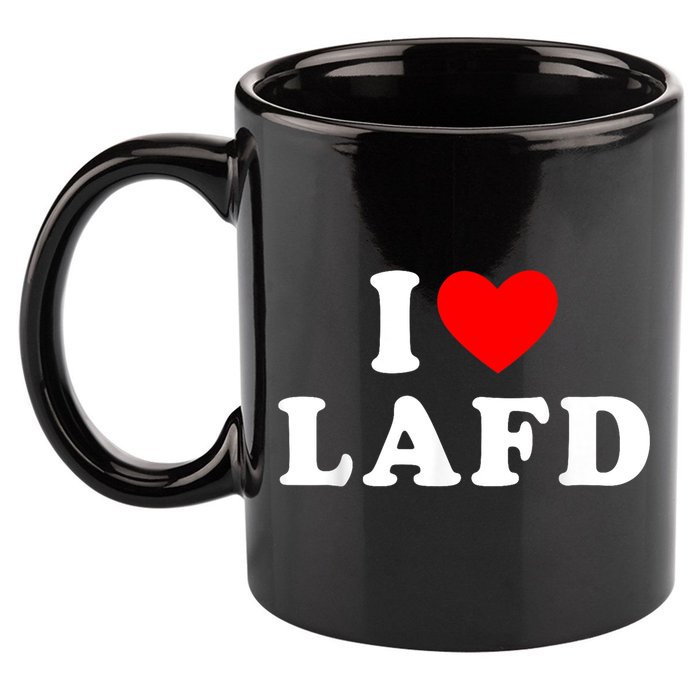 I Love Lafd Funny I Heart Lafd 11oz C Handle Ceramic Mug
