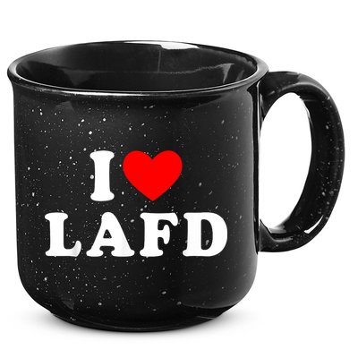 I Love Lafd Funny I Heart Lafd 15oz Campfire Ceramic Mug