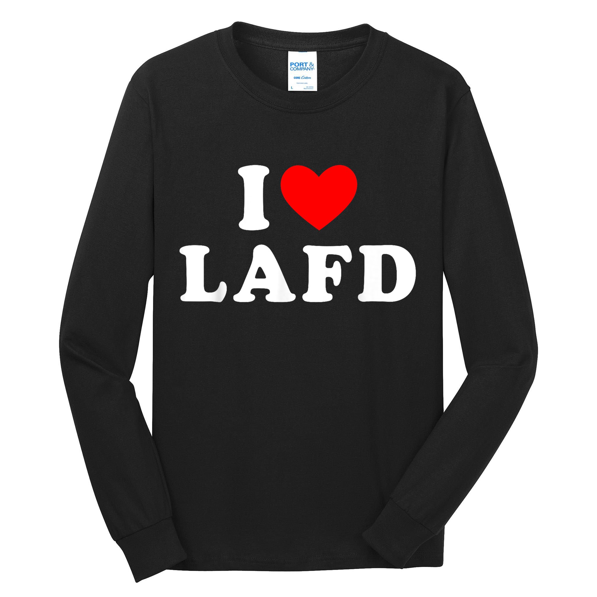 I Love Lafd Funny I Heart Lafd Tall Long Sleeve T-Shirt