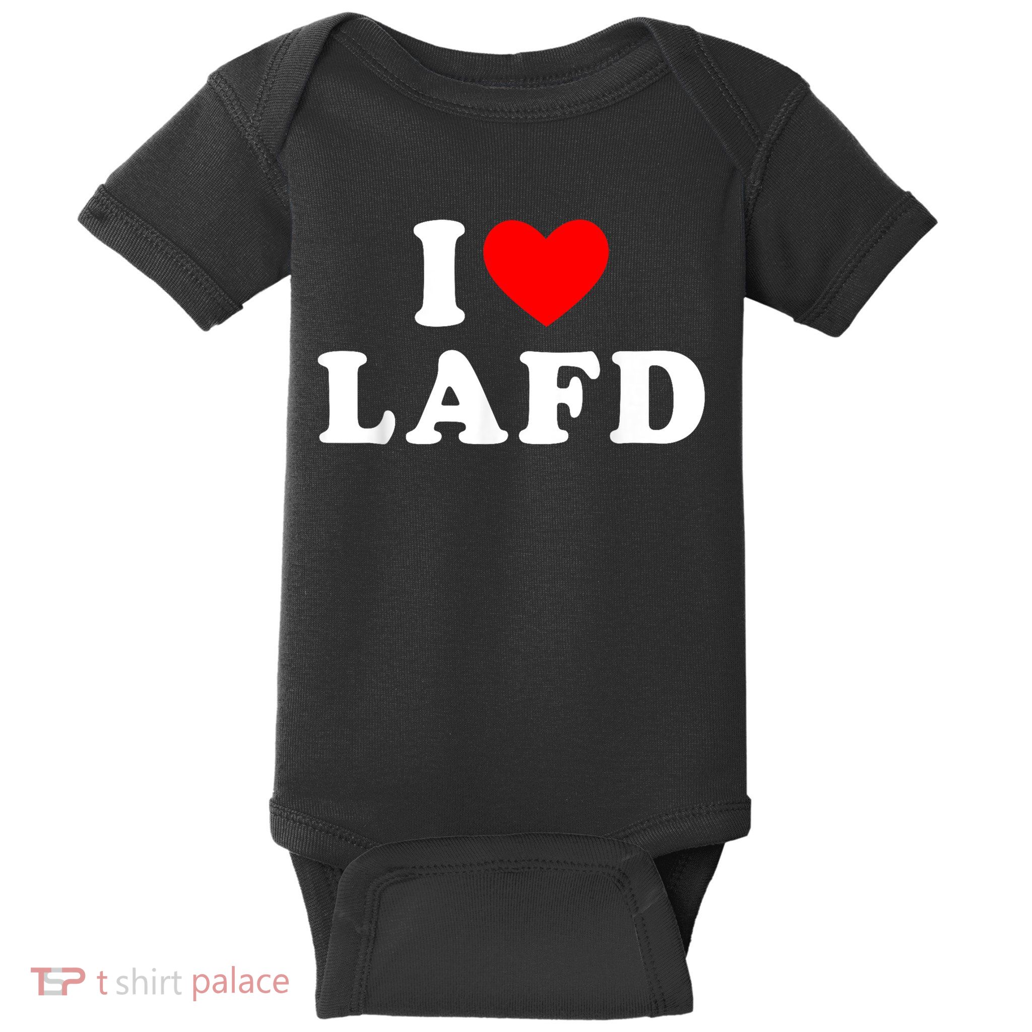 I Love Lafd Funny I Heart Lafd Baby Bodysuit