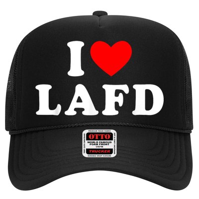 I Love Lafd Funny I Heart Lafd Trucker Hat