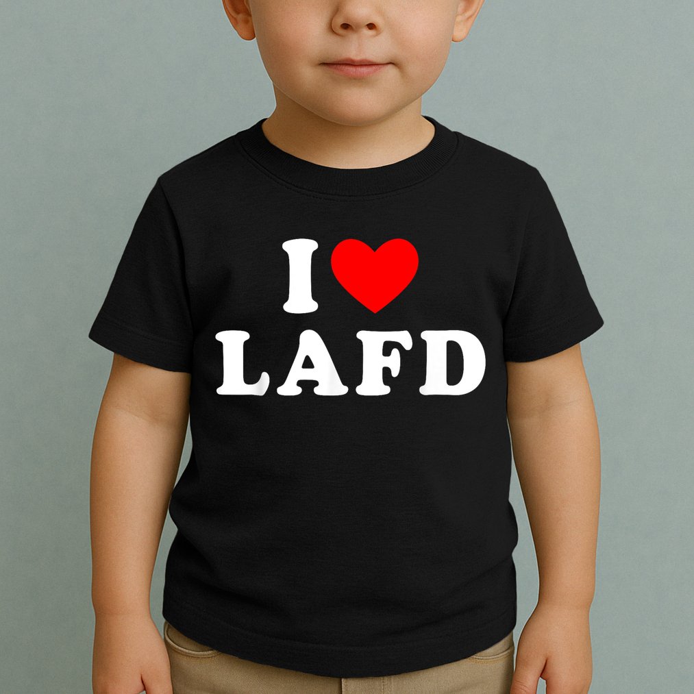 I Love Lafd Funny I Heart Lafd Toddler T-Shirt