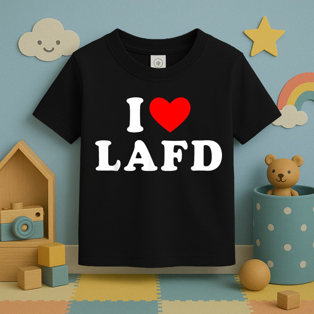 I Love Lafd Funny I Heart Lafd Toddler T-Shirt
