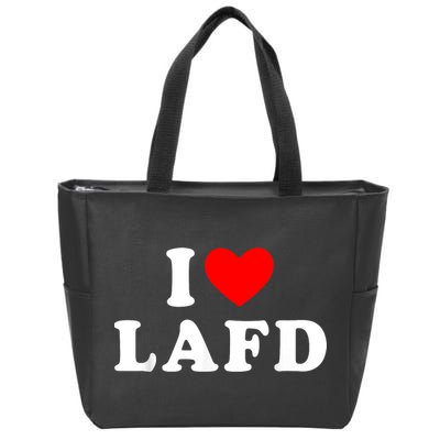 I Love Lafd Funny I Heart Lafd Zip Tote Bag