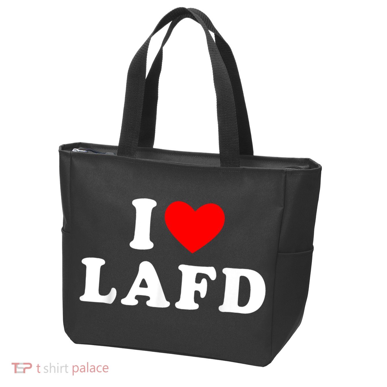 I Love Lafd Funny I Heart Lafd Zip Tote Bag