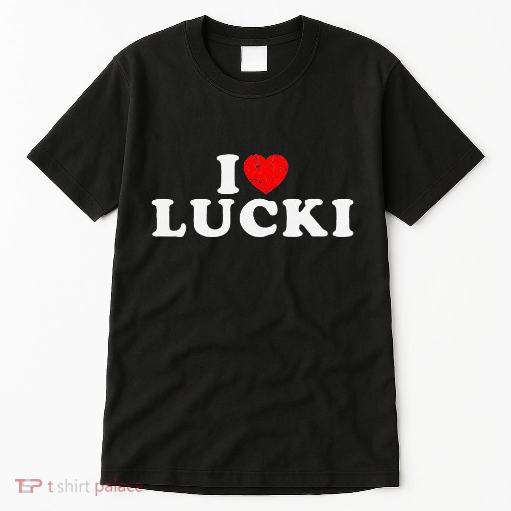 I Love Lucki I Heart Lucki Red Heart Tall T-Shirt