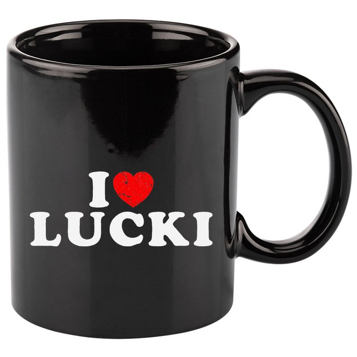 I Love Lucki I Heart Lucki Red Heart 11oz C Handle Ceramic Mug