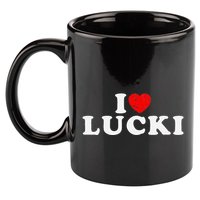 I Love Lucki I Heart Lucki Red Heart 11oz C Handle Ceramic Mug