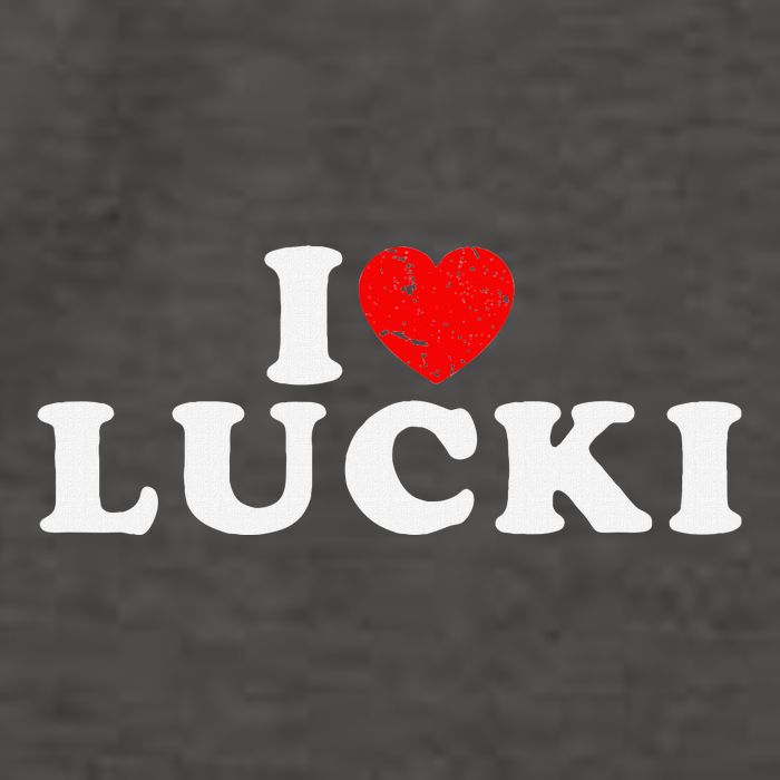 I Love Lucki I Heart Lucki Red Heart Vector Backpack