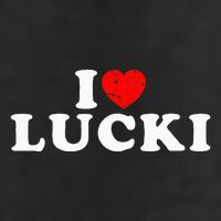 I Love Lucki I Heart Lucki Red Heart Adult Drive Performance Visor