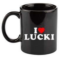 I Love Lucki I Heart Lucki Red Heart 11oz C Handle Ceramic Mug