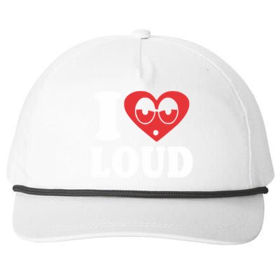 I Love Loud Snapback Five-Panel Rope Hat