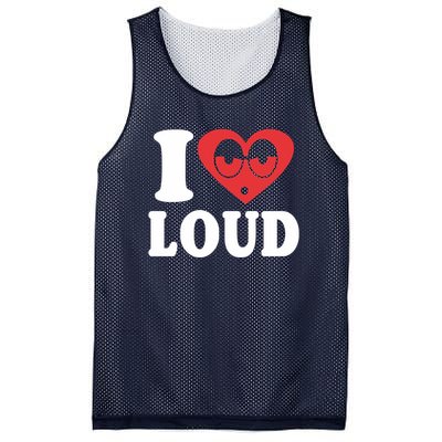 I Love Loud Mesh Reversible Basketball Jersey Tank