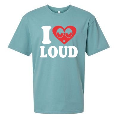 I Love Loud Sueded Cloud Jersey T-Shirt