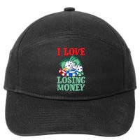 I Love Losing Money 7-Panel Snapback Hat