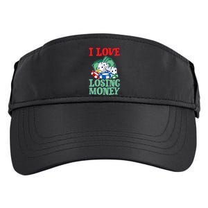 I Love Losing Money Adult Drive Performance Visor