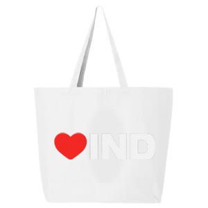 Ind Love Like Heart Your Best Favorite Ind 25L Jumbo Tote