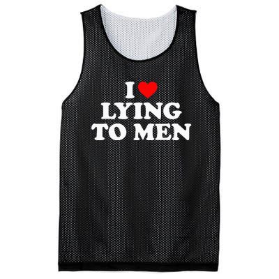 I Love Lying To M.E.N Mesh Reversible Basketball Jersey Tank