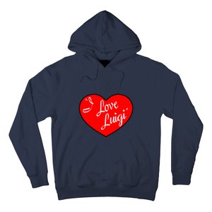 I Love Luigi Mangione Lucy Red Heart Hoodie