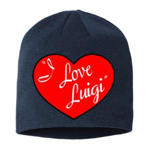 I Love Luigi Mangione Lucy Red Heart Sustainable Beanie