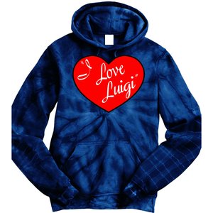 I Love Luigi Mangione Lucy Red Heart Tie Dye Hoodie