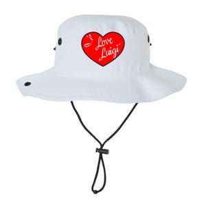 I Love Luigi Mangione Lucy Red Heart Legacy Cool Fit Booney Bucket Hat