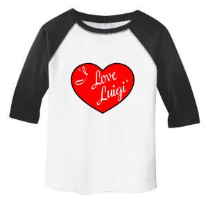 I Love Luigi Mangione Lucy Red Heart Toddler Fine Jersey T-Shirt