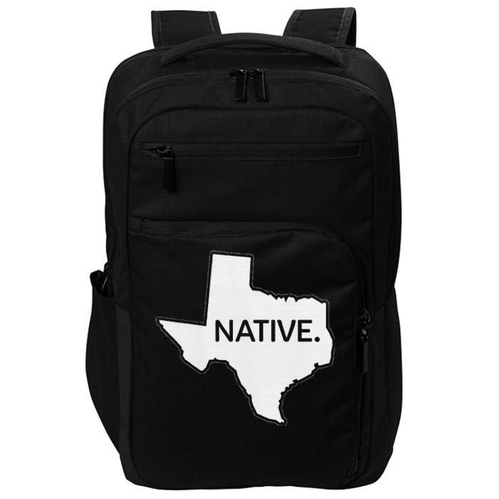 I Love Lone Star State Texas Native Impact Tech Backpack