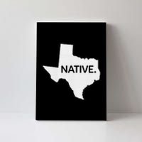 I Love Lone Star State Texas Native Canvas