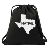 I Love Lone Star State Texas Native Drawstring Bag